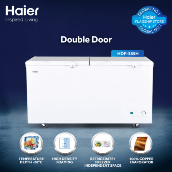 Haier Inverter Deep Freezer HDF-545INV 19.26 Cubic Feet Double Door - Image 3